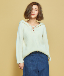 Abahouse Devinette | フーディープルオーバー(ニット/セーター)