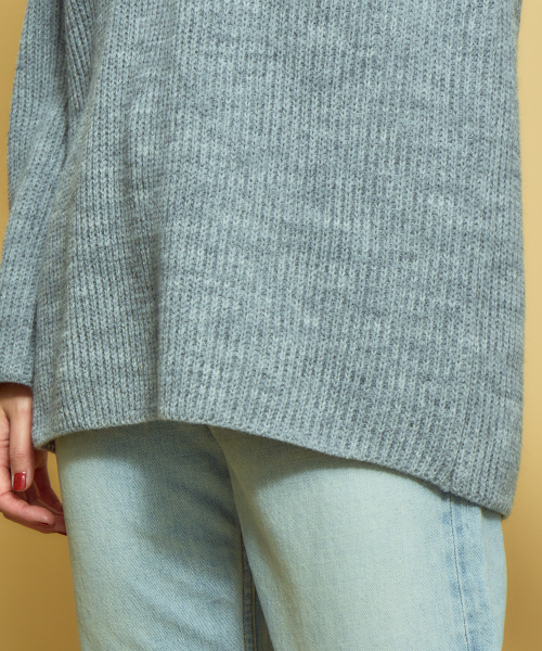 Abahouse Devinette（ドゥヴィネット）の「フーディープルオーバー（ニット/セーター・レディース・ホワイト/ライトグレー/ブラウン・フリー）」の8枚目の写真