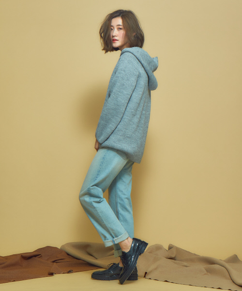 Abahouse Devinette（ドゥヴィネット）の「フーディープルオーバー（ニット/セーター・レディース・ホワイト/ライトグレー/ブラウン・フリー）」の14枚目の写真