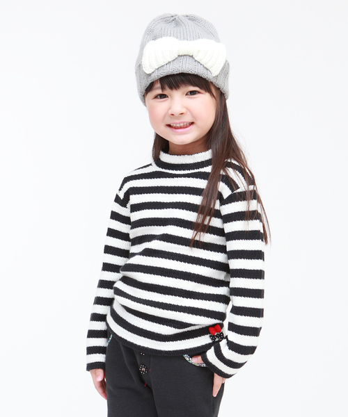 RAGMART（ラグマート）の「リブニットハイネックＴシャツ（Tシャツ/カットソー・キッズ・ブラック/その他/グレー・100cm/110cm/120cm/130cm）」の3枚目の写真