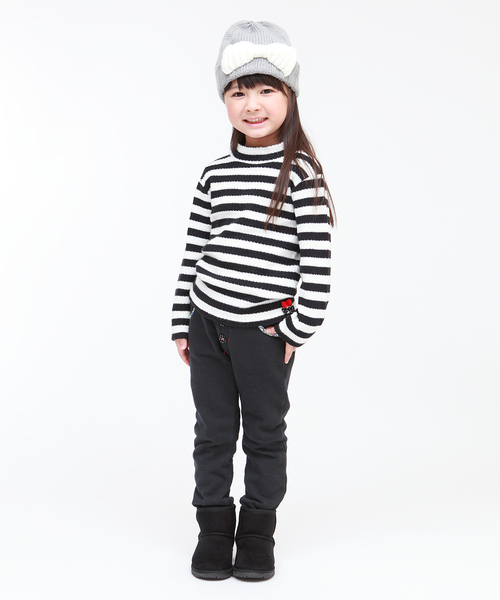 RAGMART（ラグマート）の「リブニットハイネックＴシャツ（Tシャツ/カットソー・キッズ・ブラック/その他/グレー・100cm/110cm/120cm/130cm）」の5枚目の写真