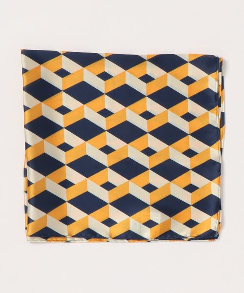 DISCOAT(ディスコート)の「スカーフ58×58(バンダナ/スカーフ・レディース・ベージュ/ネイビー/イエロー/ピンク・FREE)」の14枚目の写真