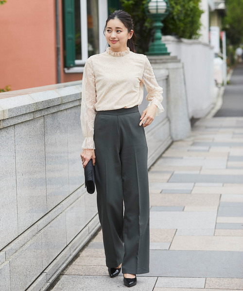 SMILE ORCHID(スマイルオーキッド)の「レーストップスブラウス(シャツ/ブラウス・レディース・ブラック/ベージュ・S/M/L/XL)」の6枚目の写真