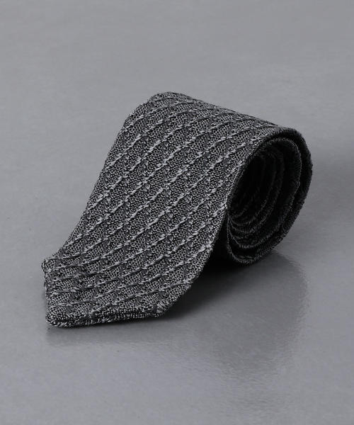 Fiorio（フィオリオ）の「＜FIORIO（フィオリオ）＞ ジャカード ニットタイ（ネクタイ・メンズ・ブラック/グレー/オリーブ/ネイビー・FREE）」の2枚目の写真