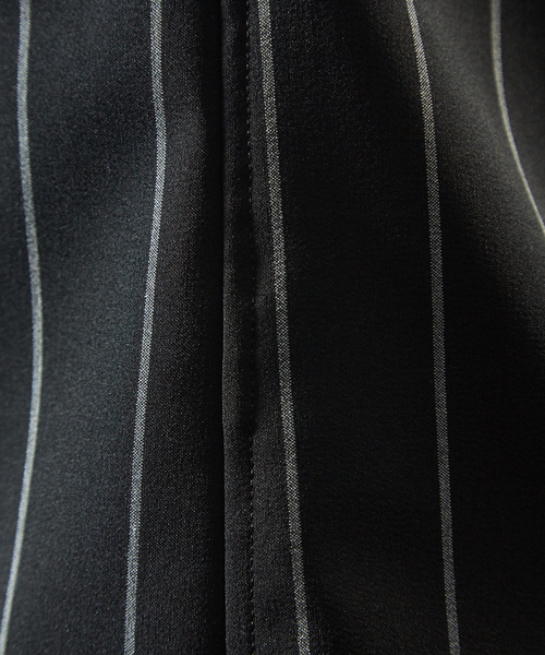 5351 POUR LES HOMMES(ゴーサンゴーイチプールオム)の「【2WAYストレッチ】ストライプ半袖シャツ(シャツ/ブラウス・メンズ・ブラック/ホワイト系その他/ブラック系その他・44/46/48/50)」の18枚目の写真