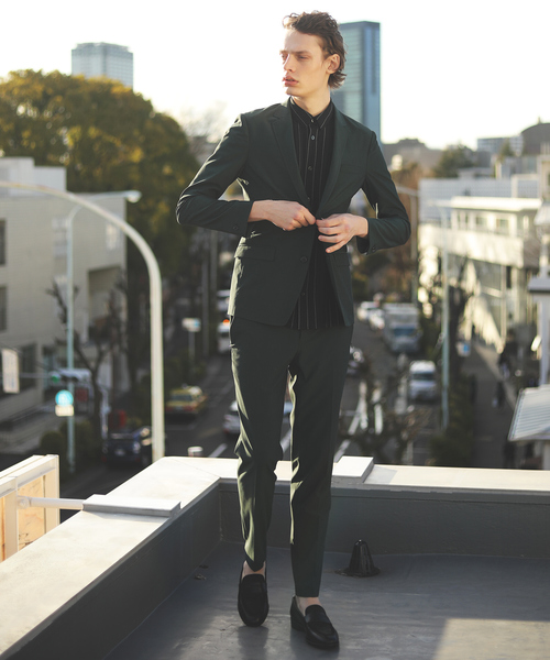 5351 POUR LES HOMMES(ゴーサンゴーイチプールオム)の「【2WAYストレッチ】ストライプ半袖シャツ(シャツ/ブラウス・メンズ・ブラック/ホワイト系その他/ブラック系その他・44/46/48/50)」の13枚目の写真