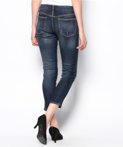 PLST（プラステ）の「テンセル混スラウチークロップドデニムパンツ（デニムパンツ・レディース・インディゴブルー/ダークインディゴブルー・23inch/25inch/26inch/24inch）」の8枚目の写真