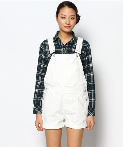 goa(ゴア)の「13OZ ホワイトデニムサロペット(サロペット/オーバーオール・レディース・ホワイト・1/2)」の10枚目の写真