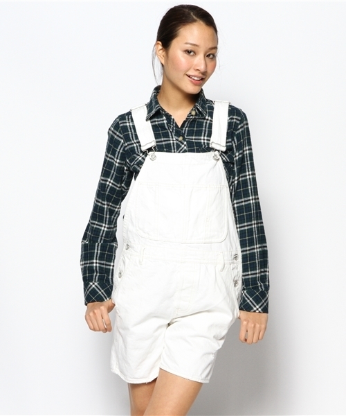 goa(ゴア)の「13OZ ホワイトデニムサロペット(サロペット/オーバーオール・レディース・ホワイト・1/2)」の13枚目の写真