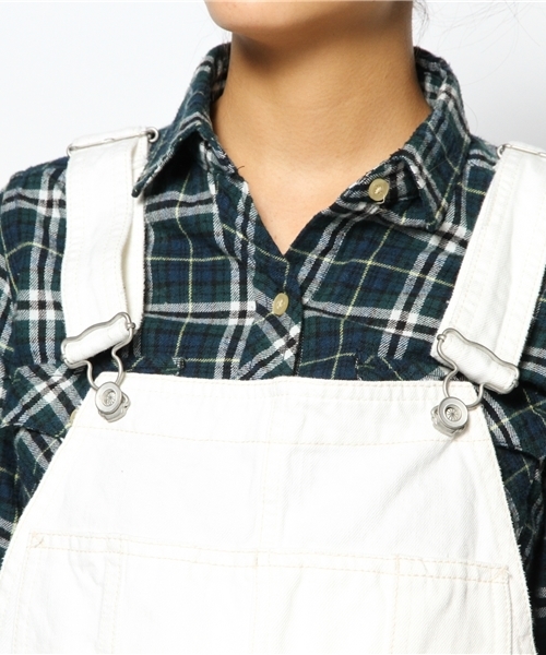 goa(ゴア)の「13OZ ホワイトデニムサロペット(サロペット/オーバーオール・レディース・ホワイト・1/2)」の5枚目の写真