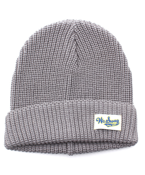 WC（ダブル シー）の「コットンニットCAP（ニットキャップ/ビーニー・レディース・ライトパープル/イエロー/ライトピンク/レッド/ホワイト/ブラック/杢グレー/ブルー/サックスブルー/ネイビー・FREE）」の4枚目の写真