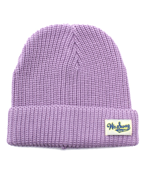 WC（ダブル シー）の「コットンニットCAP（ニットキャップ/ビーニー・レディース・ライトパープル/イエロー/ライトピンク/レッド/ホワイト/ブラック/杢グレー/ブルー/サックスブルー/ネイビー・FREE）」の7枚目の写真