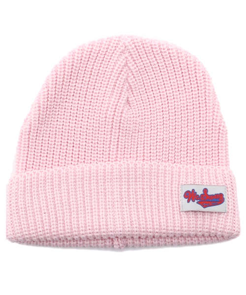 WC（ダブル シー）の「コットンニットCAP（ニットキャップ/ビーニー・レディース・ライトパープル/イエロー/ライトピンク/レッド/ホワイト/ブラック/杢グレー/ブルー/サックスブルー/ネイビー・FREE）」の9枚目の写真