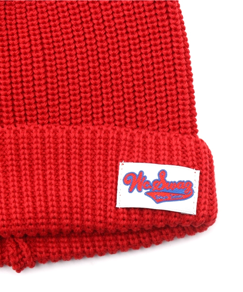 WC（ダブル シー）の「コットンニットCAP（ニットキャップ/ビーニー・レディース・ライトパープル/イエロー/ライトピンク/レッド/ホワイト/ブラック/杢グレー/ブルー/サックスブルー/ネイビー・FREE）」の14枚目の写真