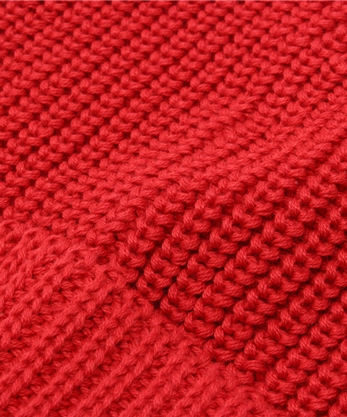 WC（ダブル シー）の「コットンニットCAP（ニットキャップ/ビーニー・レディース・ライトパープル/イエロー/ライトピンク/レッド/ホワイト/ブラック/杢グレー/ブルー/サックスブルー/ネイビー・FREE）」の11枚目の写真