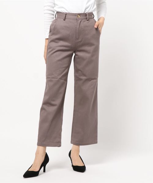 KOBE LETTUCE（コウベレタス）の「綿100%カラーストレートデニムパンツ（その他パンツ・レディース・ピンク/モカ/ホワイト系その他/グリーン系その他・S/M）」の3枚目の写真