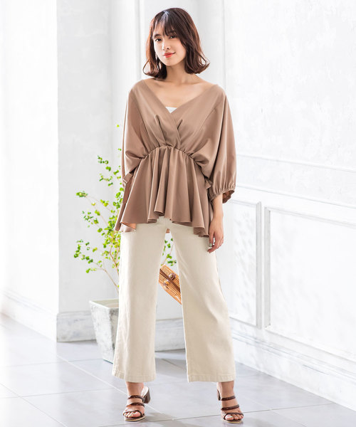 KOBE LETTUCE（コウベレタス）の「綿100%カラーストレートデニムパンツ（その他パンツ・レディース・ピンク/モカ/ホワイト系その他/グリーン系その他・S/M）」の6枚目の写真