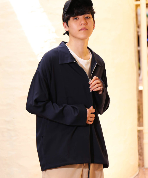 revertical(リバーティカル)の「ハーフジップアップ 無地 長袖 プルオーバー(Tシャツ/カットソー・メンズ・ブラック/ネイビー/グレー/モカ/ワイン・M/L)」の8枚目の写真