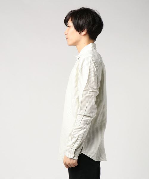 RVCA(ルーカ)の「RVCA メンズ HI-GRADE STRIPED LONG SLEEVE T-SHIRT ロングスリーブシャツ/ルーカ(シャツ/ブラウス・メンズ・グレー・SMALL/MEDIUM/X-LARGE/LARGE)」の3枚目の写真