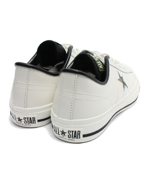 CONVERSE（コンバース）の「ONE STAR J/ワンスター Ｊ（スニーカー・レディース・ホワイト×グリーン/ホワイト×パープル・10.5/7/6/4.5/9.5/5/6.5/8/5.5/7.5/8.5/9）」の5枚目の写真