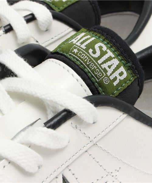 CONVERSE（コンバース）の「ONE STAR J/ワンスター Ｊ（スニーカー・レディース・ホワイト×グリーン/ホワイト×パープル・10.5/7/6/4.5/9.5/5/6.5/8/5.5/7.5/8.5/9）」の3枚目の写真