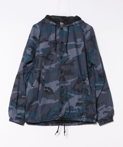 BEIMAR(ビーマー)の「【BEIMER/ビーマー 】(UN)コーチジャケット WITH NYLON HOODIE(ナイロンジャケット・メンズ・ブラック/ネイビー/その他/グリーン系カモフラージュ・SMALL/MEDIUM)」の1枚目の写真