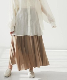 CRAFT STANDARD BOUTIQUE | 【追加生産】PLEATED LONG SKIRT/プリーツロングフレアスカート＊●(スカート)