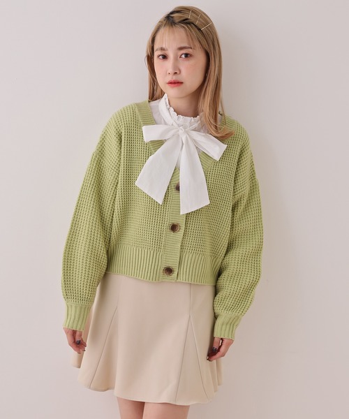 one after another NICE CLAUP(ワンアフターアナザーナイスクラップ)の「レース付ボウタイブラウス(シャツ/ブラウス・レディース・ベージュ/オフホワイト/ピンク・FREE)」の21枚目の写真