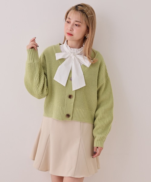 one after another NICE CLAUP(ワンアフターアナザーナイスクラップ)の「レース付ボウタイブラウス(シャツ/ブラウス・レディース・ベージュ/オフホワイト/ピンク・FREE)」の16枚目の写真