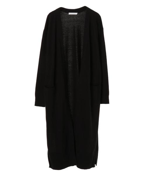 AMERICAN HOLIC（アメリカンホリック）の「Vネックロングニットカーディガン　＊（カーディガン/ボレロ・レディース・ブラック/ベージュ/ネイビー/サックスブルー・M/L）」の6枚目の写真