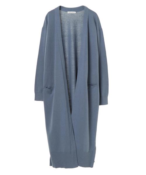 AMERICAN HOLIC（アメリカンホリック）の「Vネックロングニットカーディガン　＊（カーディガン/ボレロ・レディース・ブラック/ベージュ/ネイビー/サックスブルー・M/L）」の17枚目の写真