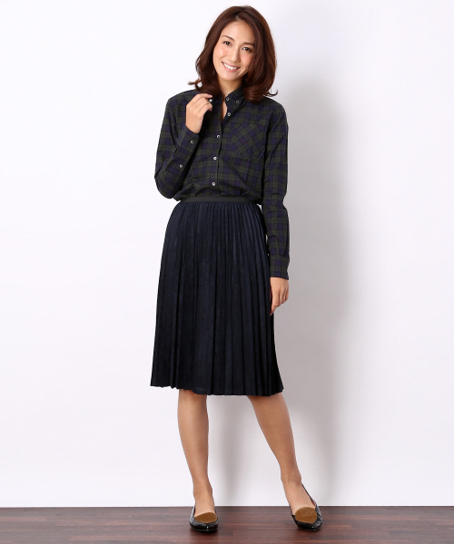 MYSELF ABAHOUSE（マイセルフアバハウス）の「ﾀｰﾀﾝﾁｪｯｸBD（シャツ/ブラウス・レディース・ネイビー/ブラック・SMALL/MEDIUM）」の13枚目の写真