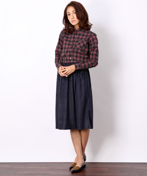 MYSELF ABAHOUSE（マイセルフアバハウス）の「ﾀｰﾀﾝﾁｪｯｸBD（シャツ/ブラウス・レディース・ネイビー/ブラック・SMALL/MEDIUM）」の10枚目の写真