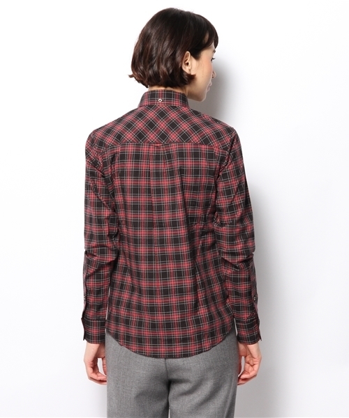 MYSELF ABAHOUSE（マイセルフアバハウス）の「ﾀｰﾀﾝﾁｪｯｸBD（シャツ/ブラウス・レディース・ネイビー/ブラック・SMALL/MEDIUM）」の4枚目の写真