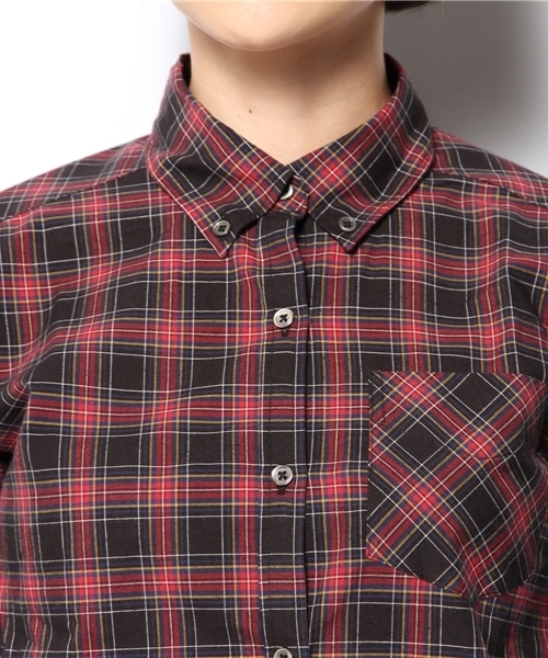 MYSELF ABAHOUSE（マイセルフアバハウス）の「ﾀｰﾀﾝﾁｪｯｸBD（シャツ/ブラウス・レディース・ネイビー/ブラック・SMALL/MEDIUM）」の5枚目の写真