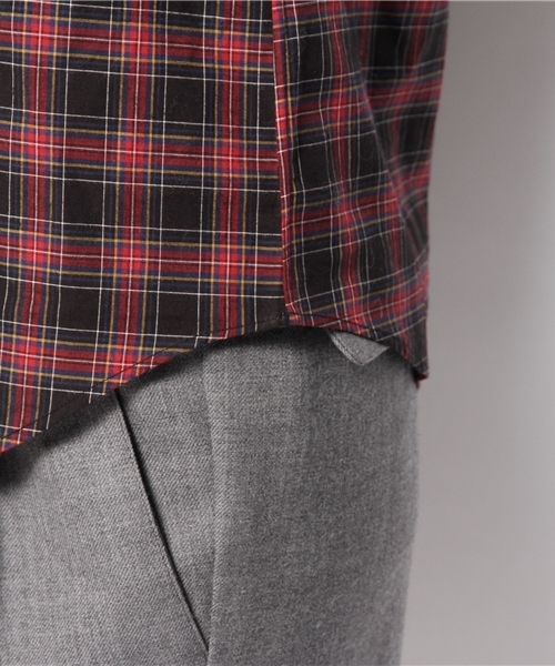 MYSELF ABAHOUSE（マイセルフアバハウス）の「ﾀｰﾀﾝﾁｪｯｸBD（シャツ/ブラウス・レディース・ネイビー/ブラック・SMALL/MEDIUM）」の8枚目の写真