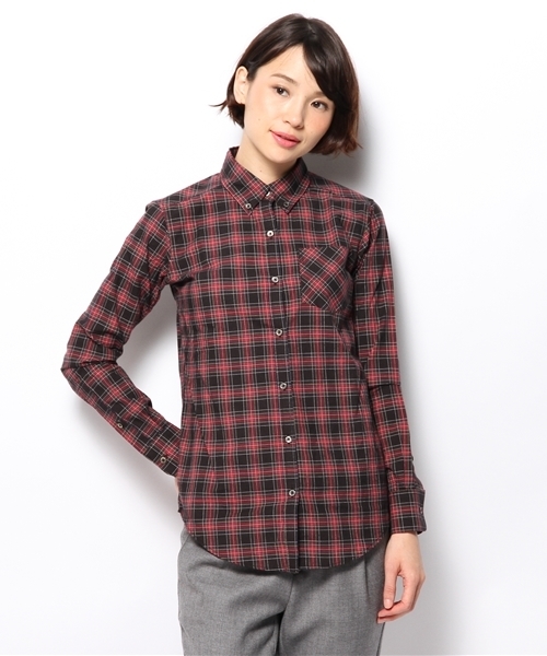 MYSELF ABAHOUSE（マイセルフアバハウス）の「ﾀｰﾀﾝﾁｪｯｸBD（シャツ/ブラウス・レディース・ネイビー/ブラック・SMALL/MEDIUM）」の11枚目の写真