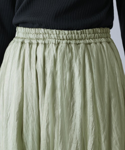 Heather（ヘザー）の「キラキラボリュームロングスカート　877057（スカート・レディース・アイボリー/ブラウン/グリーン系その他・FREE）」の9枚目の写真