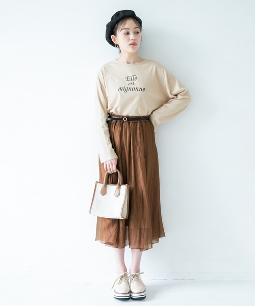 Heather（ヘザー）の「キラキラボリュームロングスカート　877057（スカート・レディース・アイボリー/ブラウン/グリーン系その他・FREE）」の16枚目の写真