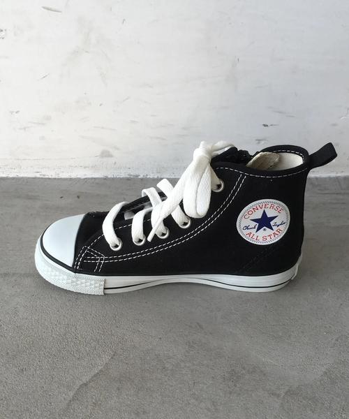 CONVERSE（コンバース）の「【店舗限定・coen キッズ / ジュニア】CONVERSE （コンバース） チャイルドオールスター ハイカットスニーカー（スニーカー・キッズ・オフホワイト/ブラック・19cm/18cm/21cm/20cm）」の3枚目の写真