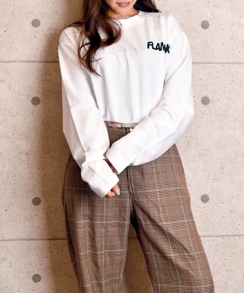VIBGYOR Women(ヴィブジョー ウィメン)の「VIBGYOR Select/バックプリントビッグシルエットロンTEE(RE)(Tシャツ/カットソー・レディース・ホワイト/ブラック・FREE)」の10枚目の写真