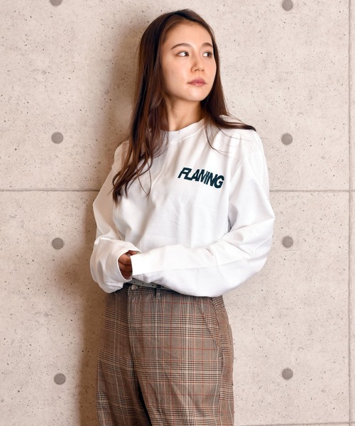 VIBGYOR Women(ヴィブジョー ウィメン)の「VIBGYOR Select/バックプリントビッグシルエットロンTEE(RE)(Tシャツ/カットソー・レディース・ホワイト/ブラック・FREE)」の8枚目の写真