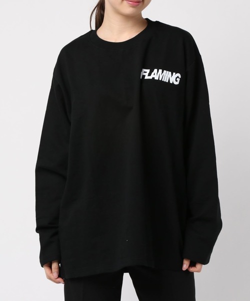 VIBGYOR Women(ヴィブジョー ウィメン)の「VIBGYOR Select/バックプリントビッグシルエットロンTEE(RE)(Tシャツ/カットソー・レディース・ホワイト/ブラック・FREE)」の14枚目の写真