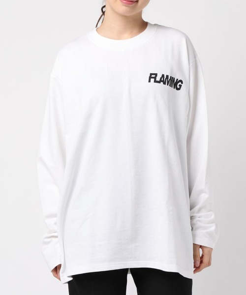 VIBGYOR Women(ヴィブジョー ウィメン)の「VIBGYOR Select/バックプリントビッグシルエットロンTEE(RE)(Tシャツ/カットソー・レディース・ホワイト/ブラック・FREE)」の15枚目の写真