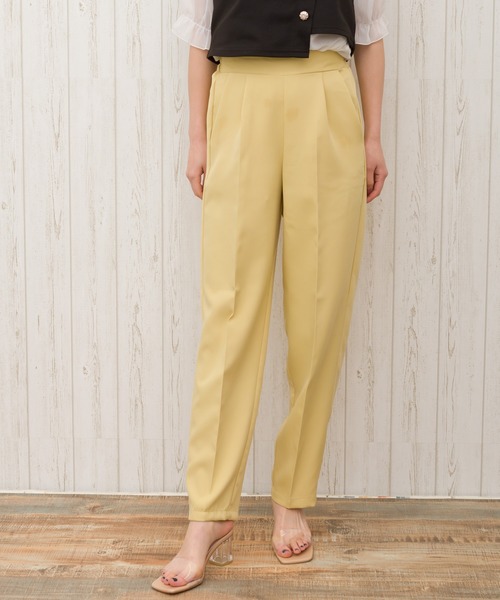 SpRay（スプレイ）の「センタープレステーパードパンツ（その他パンツ・レディース・ブラック/パープル/ブラウン/カーキ/ピンク/イエロー/ブルー/グレイッシュベージュ・FREE）」の7枚目の写真
