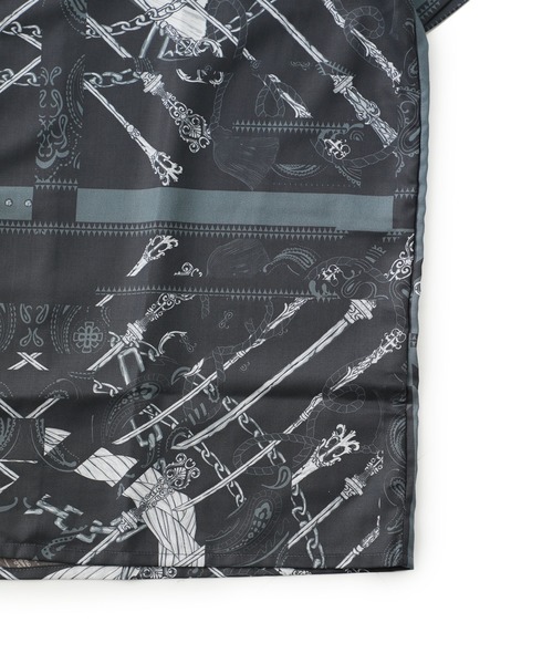 NIPOALOHA(ニポアロハ)の「【NIPOALOHA】EX.SCARF SH / N20-EXNS02(シャツ/ブラウス・メンズ・ブラック/グレー・1/2)」の13枚目の写真