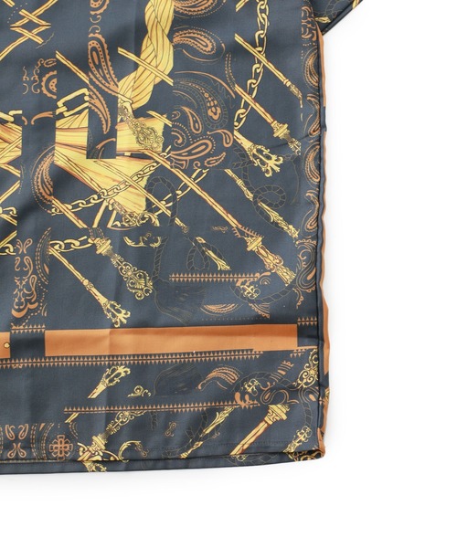 NIPOALOHA(ニポアロハ)の「【NIPOALOHA】EX.SCARF SH / N20-EXNS02(シャツ/ブラウス・メンズ・ブラック/グレー・1/2)」の12枚目の写真