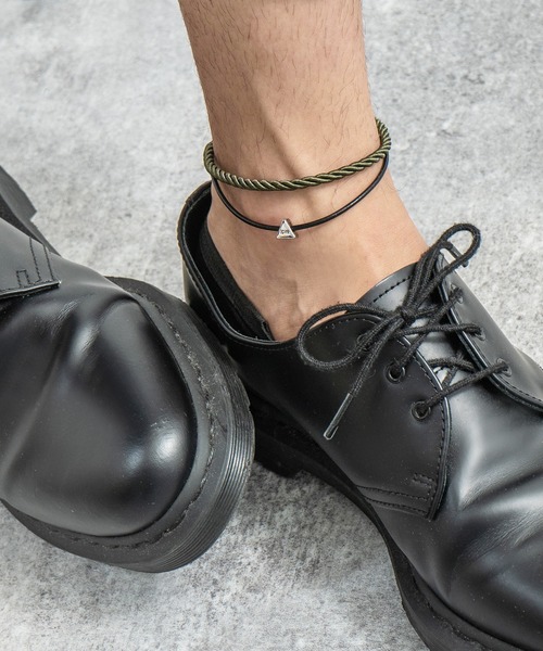 Rocky Monroe（ロッキーモンロー）の「2連アンクレット ブレスレット（アンクレット・メンズ・ブラック/ベージュ/ネイビー/ブラウン/レッド/ターコイズブルー/ブラック系その他/ブラウン系その他/ベージュ系その他/グリーン系その他/ブルー系その他/レッド系その他・FREE）」の7枚目の写真