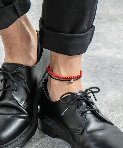 Rocky Monroe（ロッキーモンロー）の「2連アンクレット ブレスレット（アンクレット・メンズ・ブラック/ベージュ/ネイビー/ブラウン/レッド/ターコイズブルー/ブラック系その他/ブラウン系その他/ベージュ系その他/グリーン系その他/ブルー系その他/レッド系その他・FREE）」の12枚目の写真