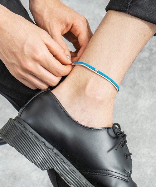 Rocky Monroe（ロッキーモンロー）の「2連アンクレット ブレスレット（アンクレット・メンズ・ブラック/ベージュ/ネイビー/ブラウン/レッド/ターコイズブルー/ブラック系その他/ブラウン系その他/ベージュ系その他/グリーン系その他/ブルー系その他/レッド系その他・FREE）」の9枚目の写真